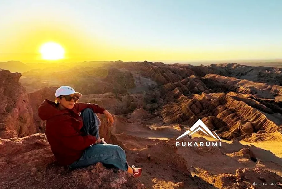 Valle de la Luna zonsondergangtour, Tres Marías zoutformaties tijdens het gouden uur